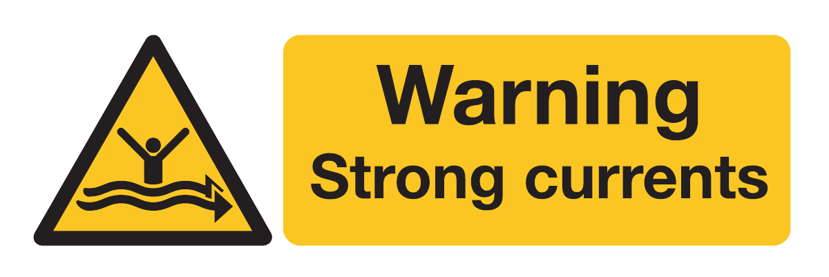 Warning Strong Currents Sign-995A