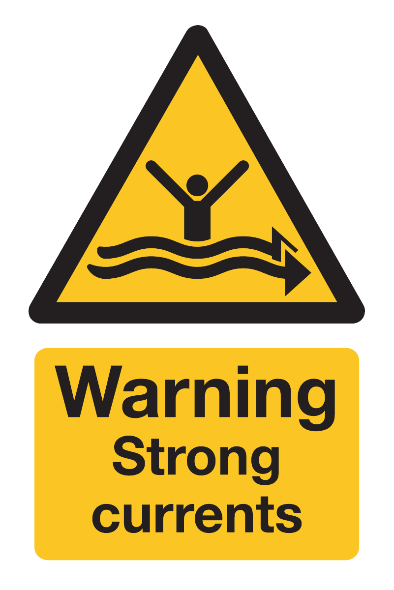 Warning Strong Currents Sign-995B