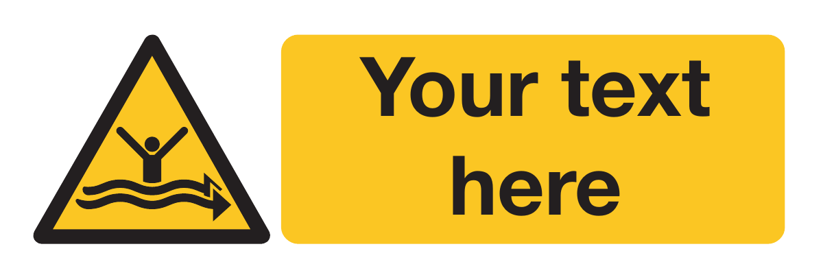 Strong Currents Your Text Here Sign-996A