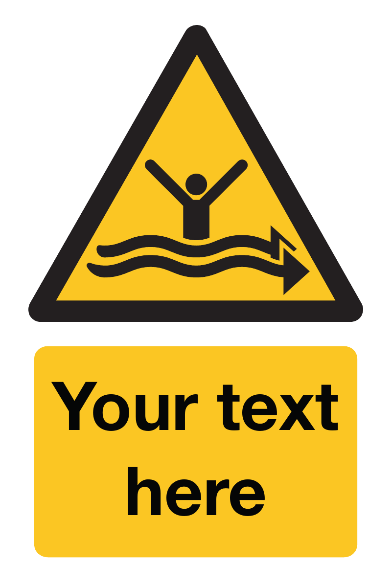 Strong Currents Your Text Here Sign-996B